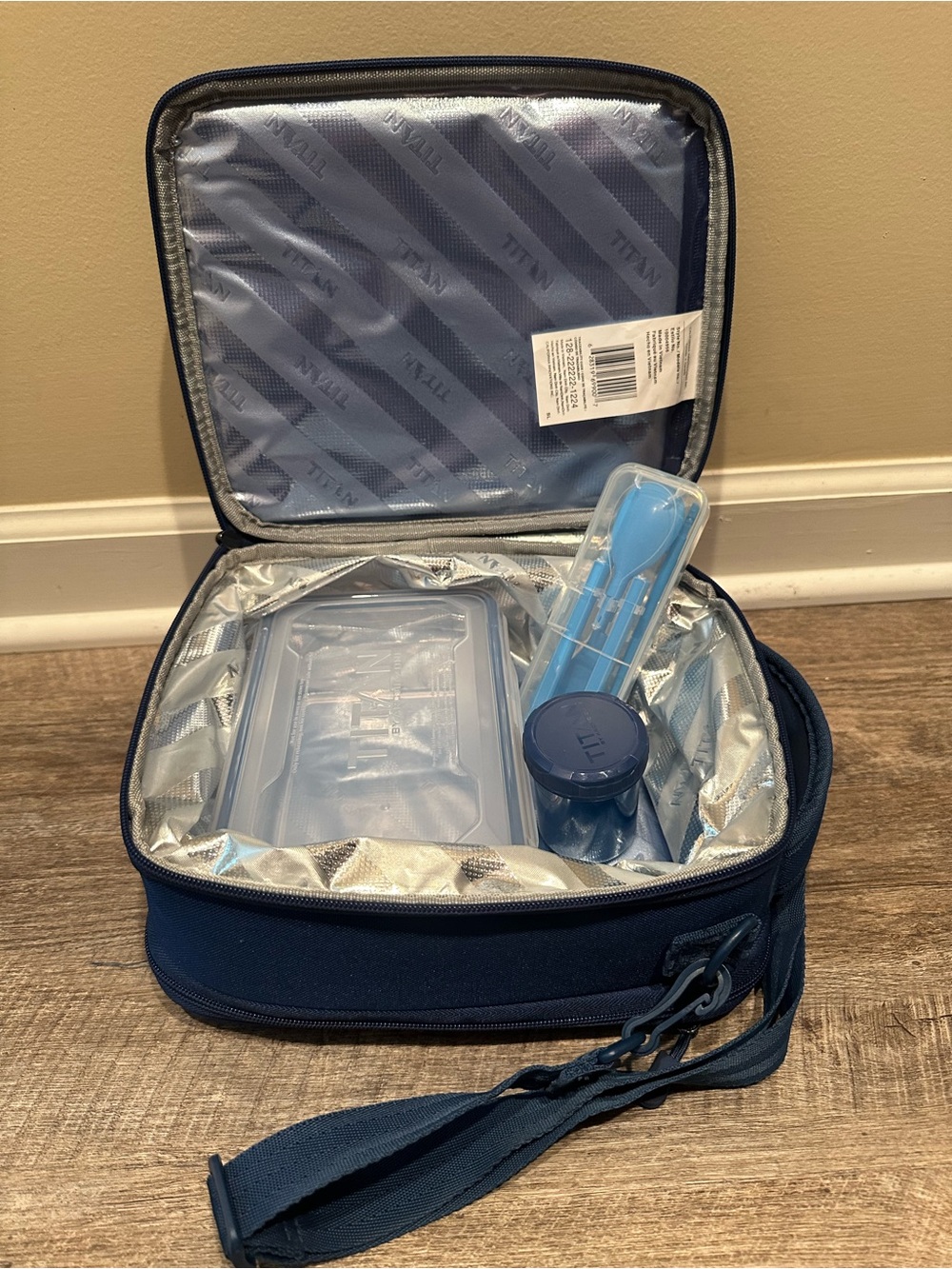 Titan By Arctic Zone Navy Blue Lunch Box